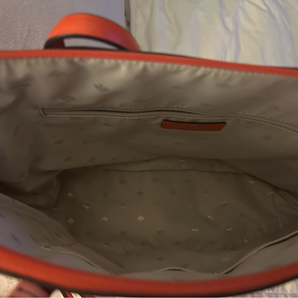Kate Spade New York Red Orange Tote Bag - Picture 8 of 11